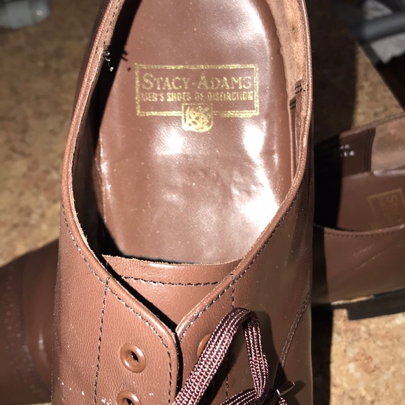 Men’s Leather Stacy Adams Oxfords - Picture 6 of 12